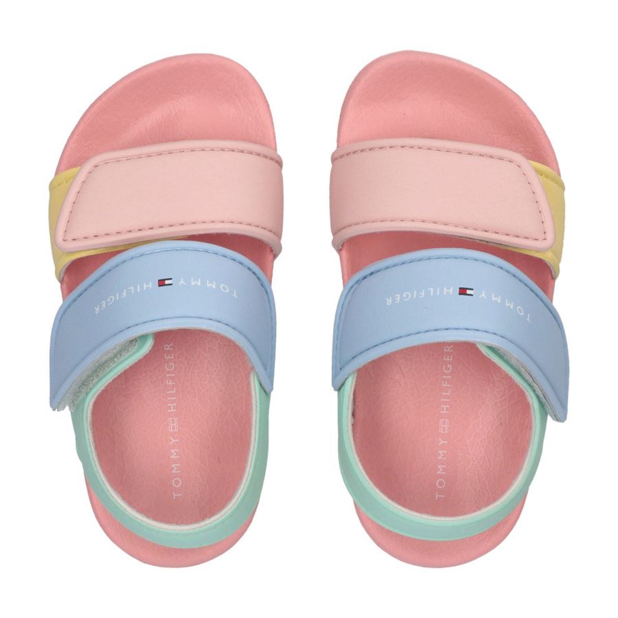 Sandali da mare doppio velcro color block da bambina Tommy Hilfiger | T1A2338101172Y913
